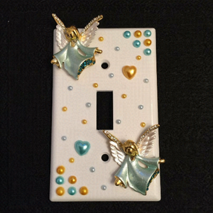 💕2/$25💕 Angels Light Switch Plate Cover Handcrafted